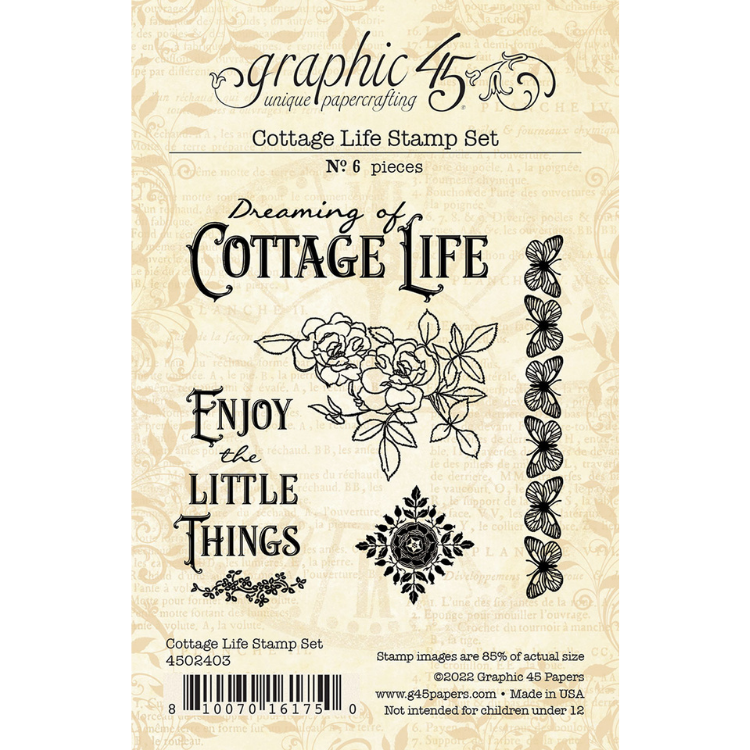 Graphic 45 Cottage Life Stamp Set